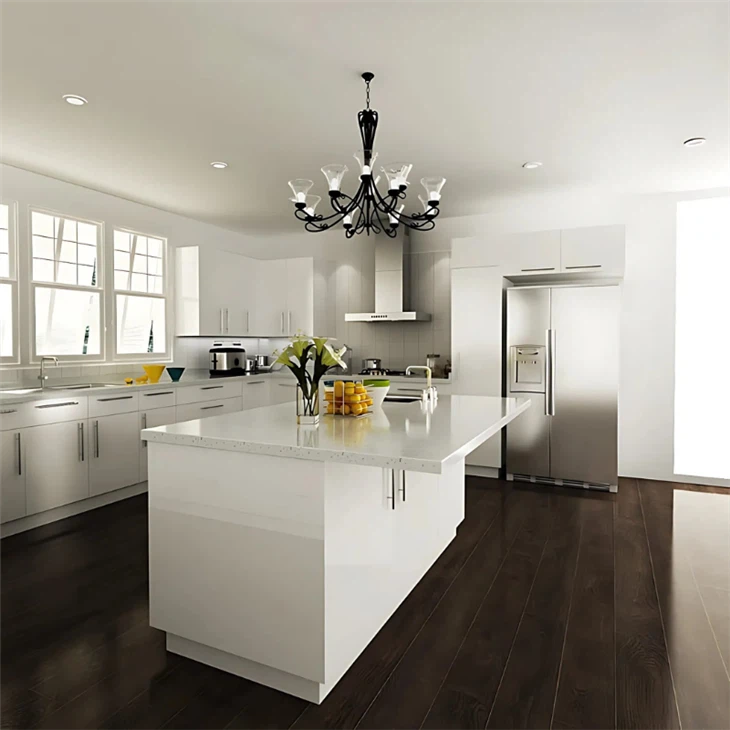 Modern White Lacquer Kitchen Cabinets high quality