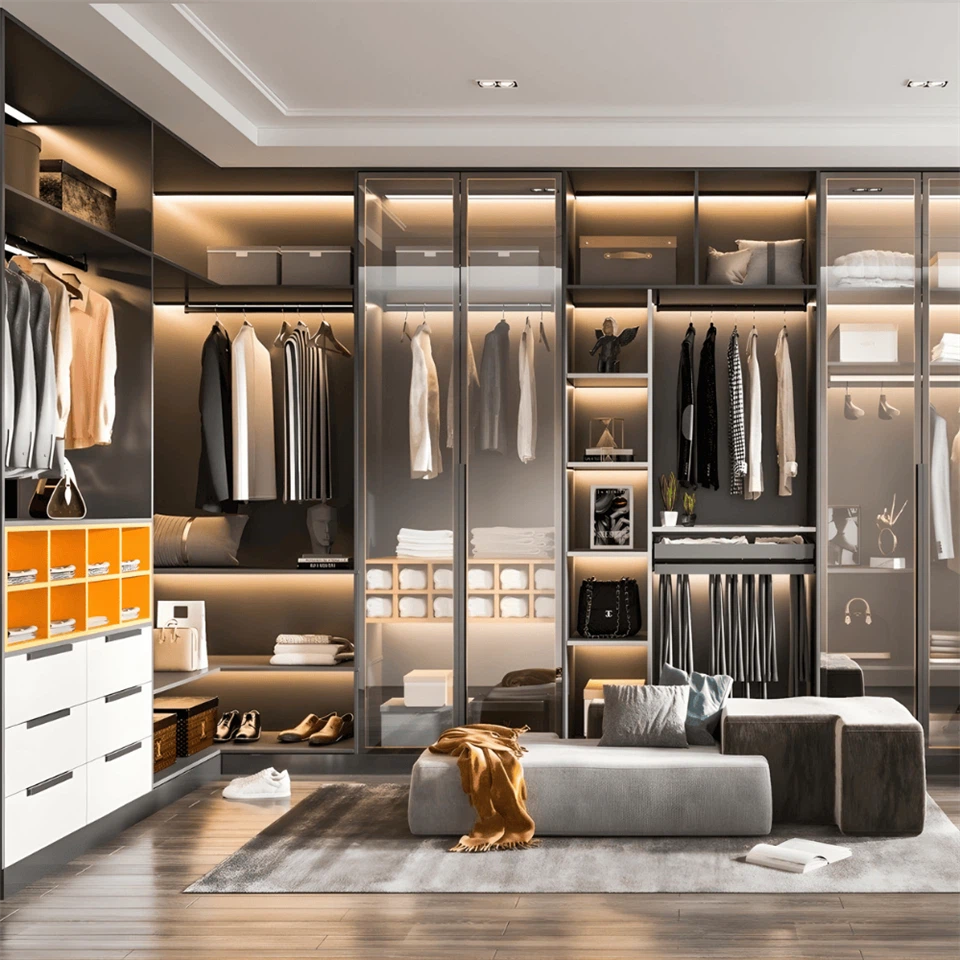 High End Walk In Closet